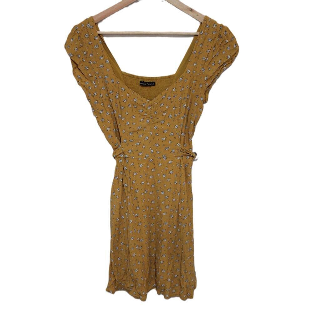 Womens Abercrombie & Fitch Floral Short Sleeve Mini Dress Size Small S